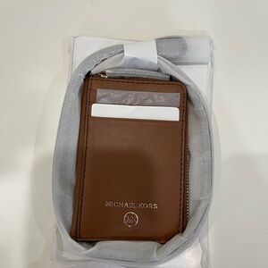 Michael Kors Luggage Leather ID Lanyard